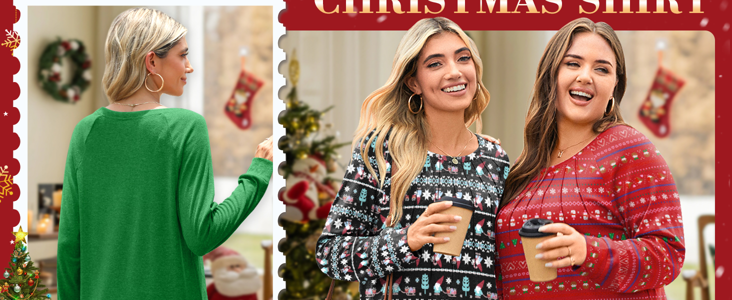 Addtoo Womens Long Sleeve Tunic Tops Winter Warm Loose Blouse