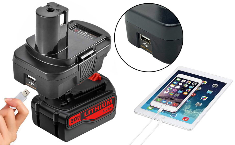 Replacement for Ryobi 18V LithiumIon Battery Adapter for