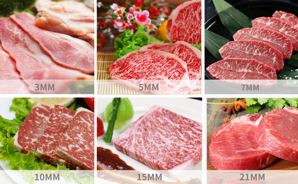 Marada Meat Cutter Machine 10MM Commercial Electric Meat