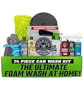 Chemical Guys HOL126 14-Piece Arsenal Builder Car Wash Kit with Foam Gun, Bucket, and (5) 16 oz C...