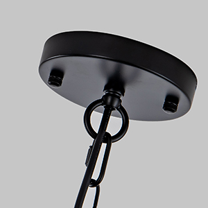 matte black chandelier