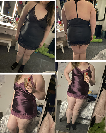 Satin Lace Chemise Nightgown