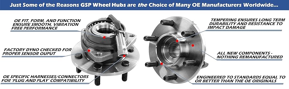 Amazon.com: GSP 106110 Wheel Bearing and Hub Assembly - Left