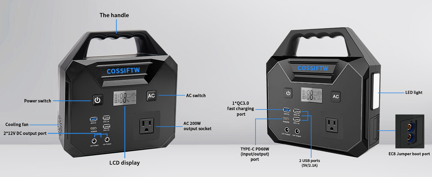 Portable jump starter