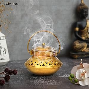 KAEVION Home Décor Small Size Incense Holder Only Wall Hanging Degchi Pot Dhup Dani Home Decor Item