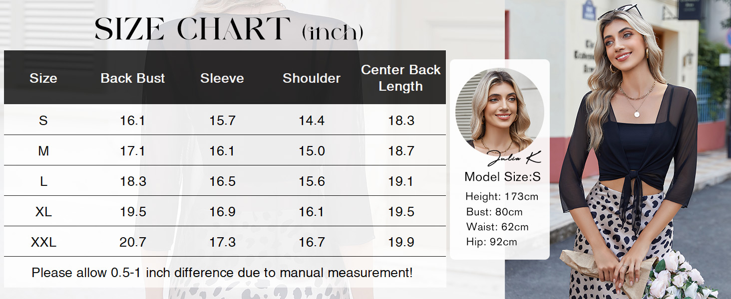 Tie Front 3/4 Sleeve Cropped