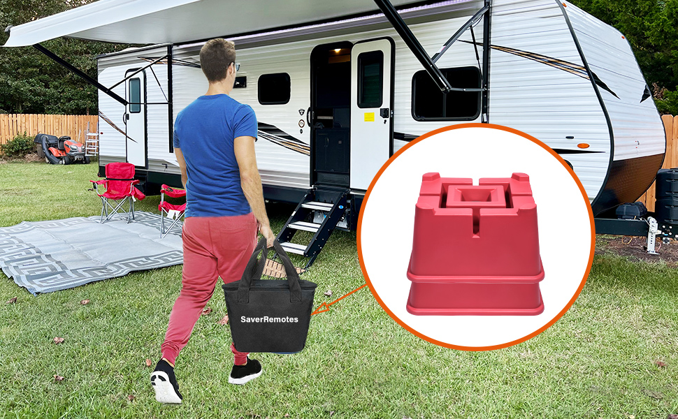 SaverRemotes Jack Blocks for Travel Trailer, Upgraded RV