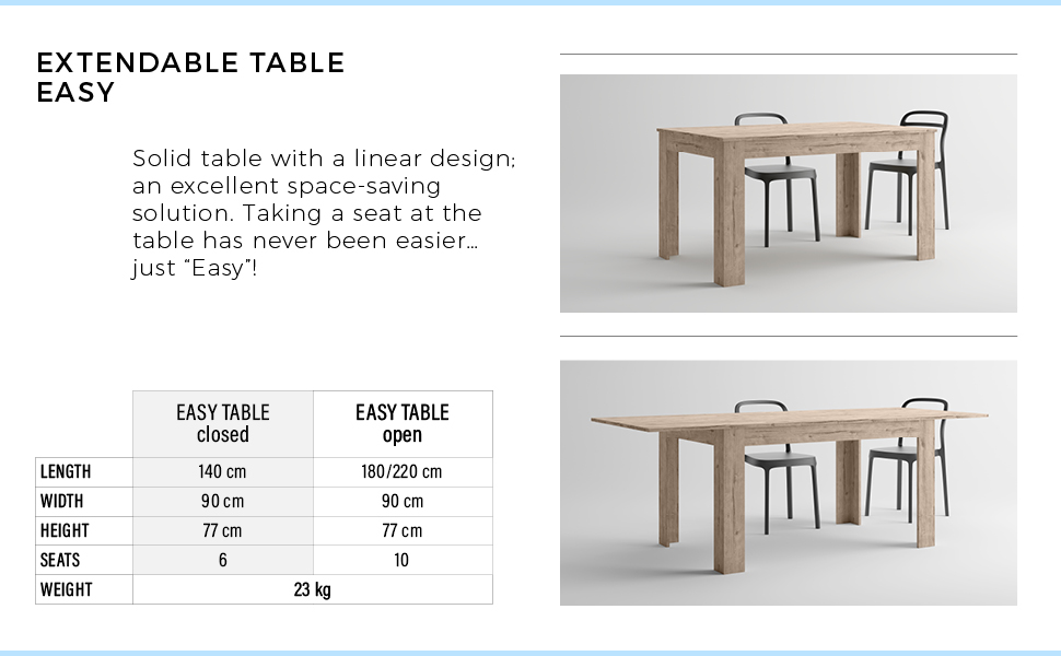 Extendable Table Easy