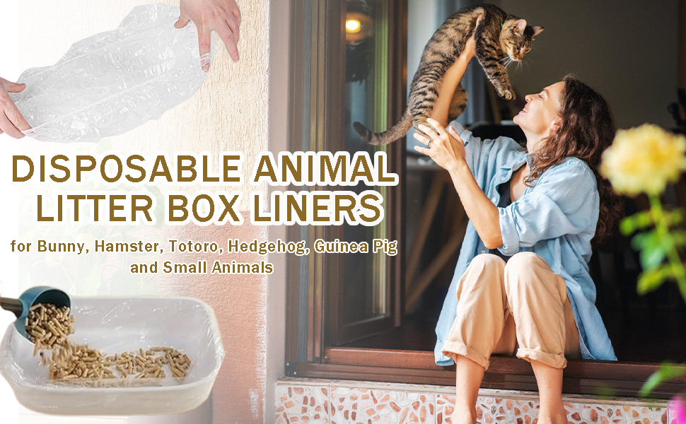 Elastic Edge Disposable Litter Box Liners