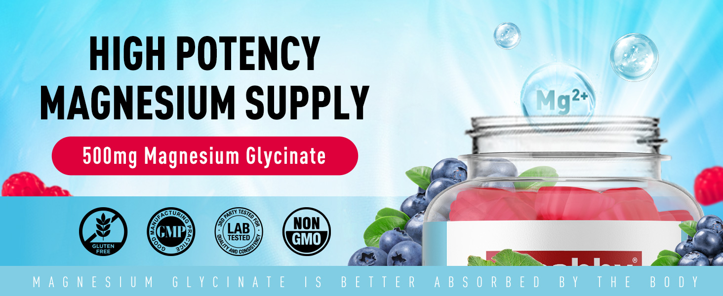 500mg high potency magnesium supply