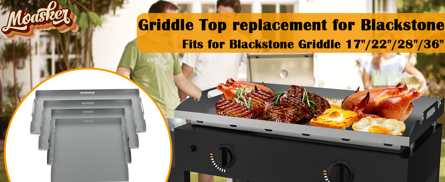 New Upgrade 36 Inch Griddle Replacement Top for Blackstone 36"