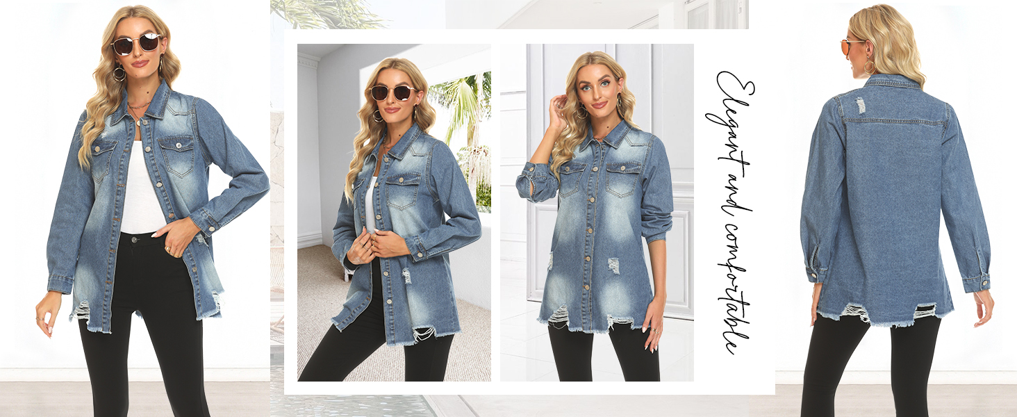 dark blue denim jacket
