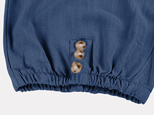 ASKSA Womens 7/8 Length Trousers Wide Leg Pants Casual  Summer Loose with Pockets