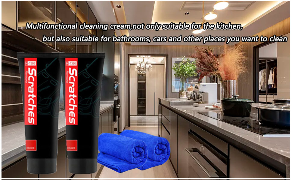 RJDJ Scratch Free Stove Top Scratch Remover, Cooktop Heavy