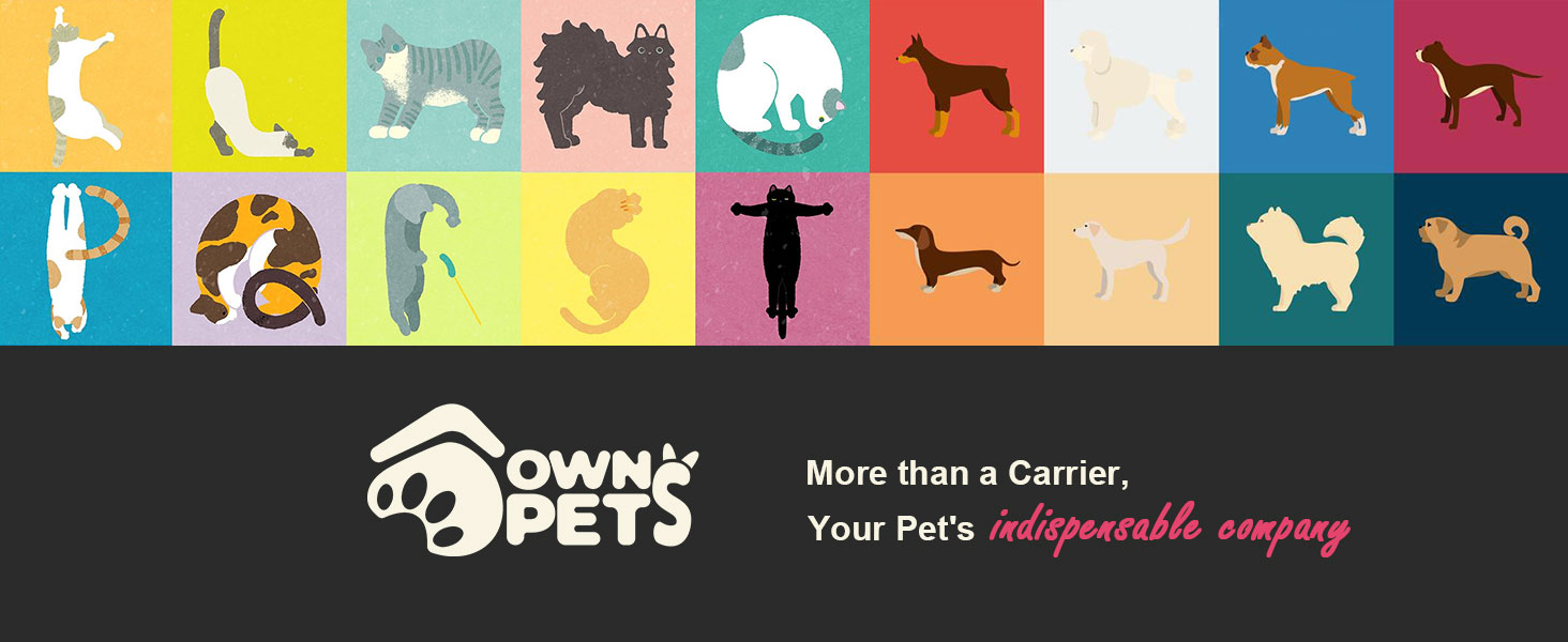 Ownpets Pet Puppy Sling Carrier, Hands Free Dog Carry Sling for 3.54