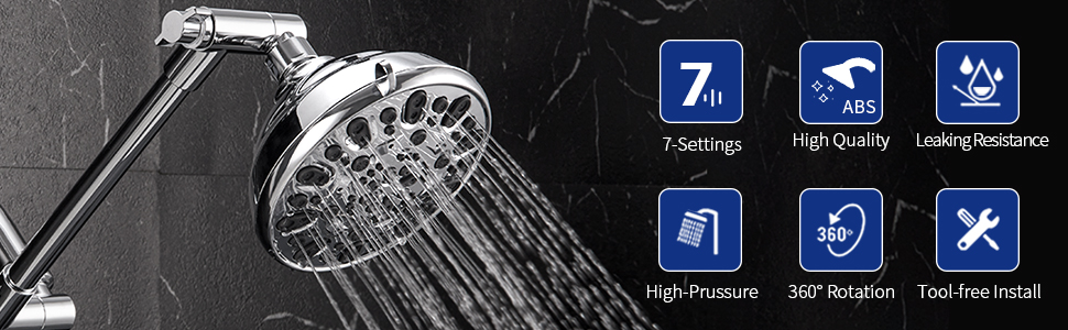 FM001 HIGH PRESSURE RAIN SHOWER HEAD