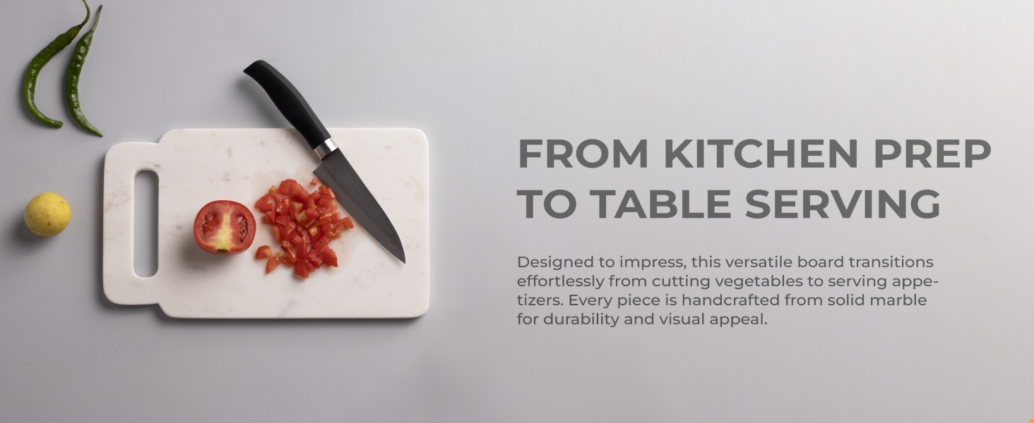marble chopping board