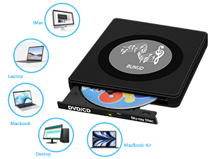 external blu-ray dvd cd drive writer USB 3.0 M-Disc windows 11 10