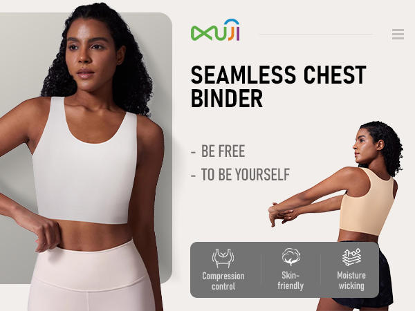 Amazon.com: XUJI Seamless Chest Binder Women FTM Transgender