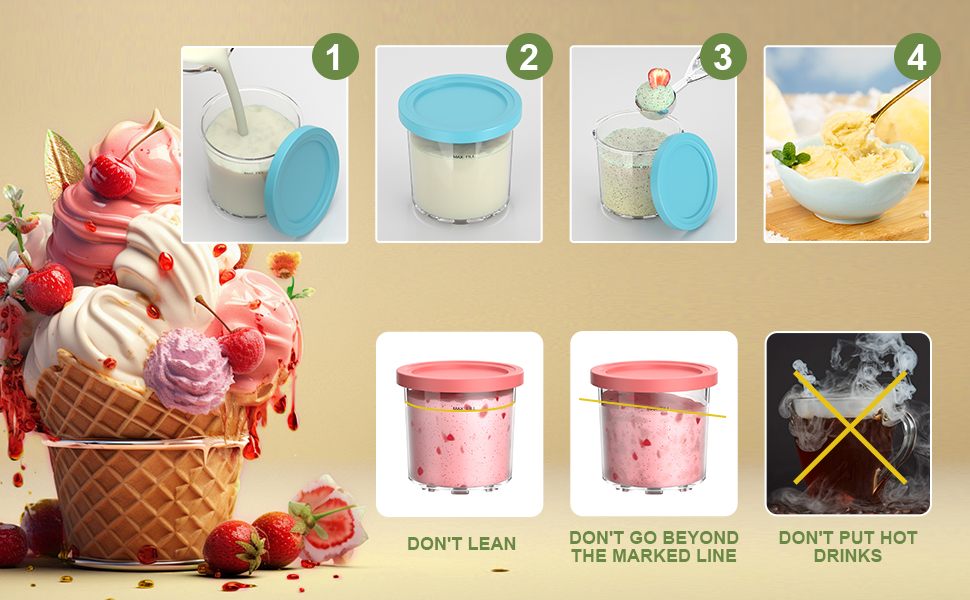 Ninja Creami Pints and Lids