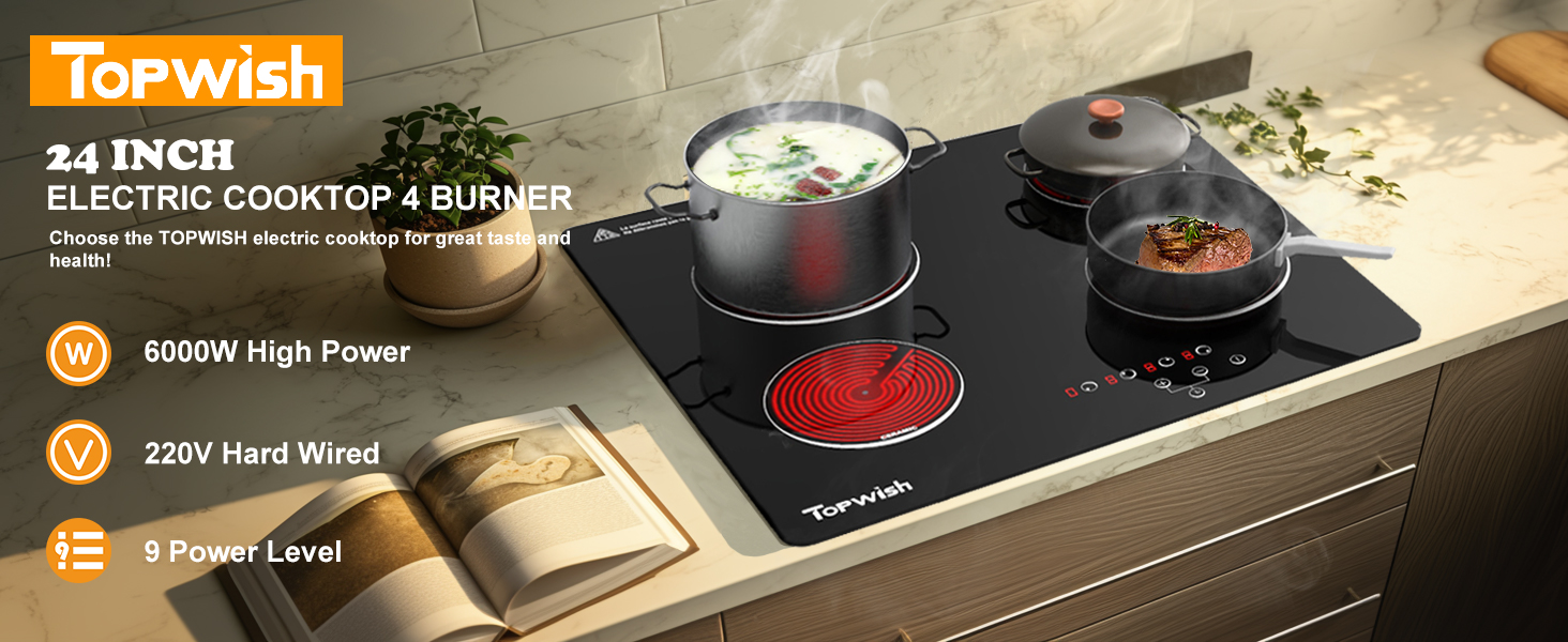 4 burner electric stove