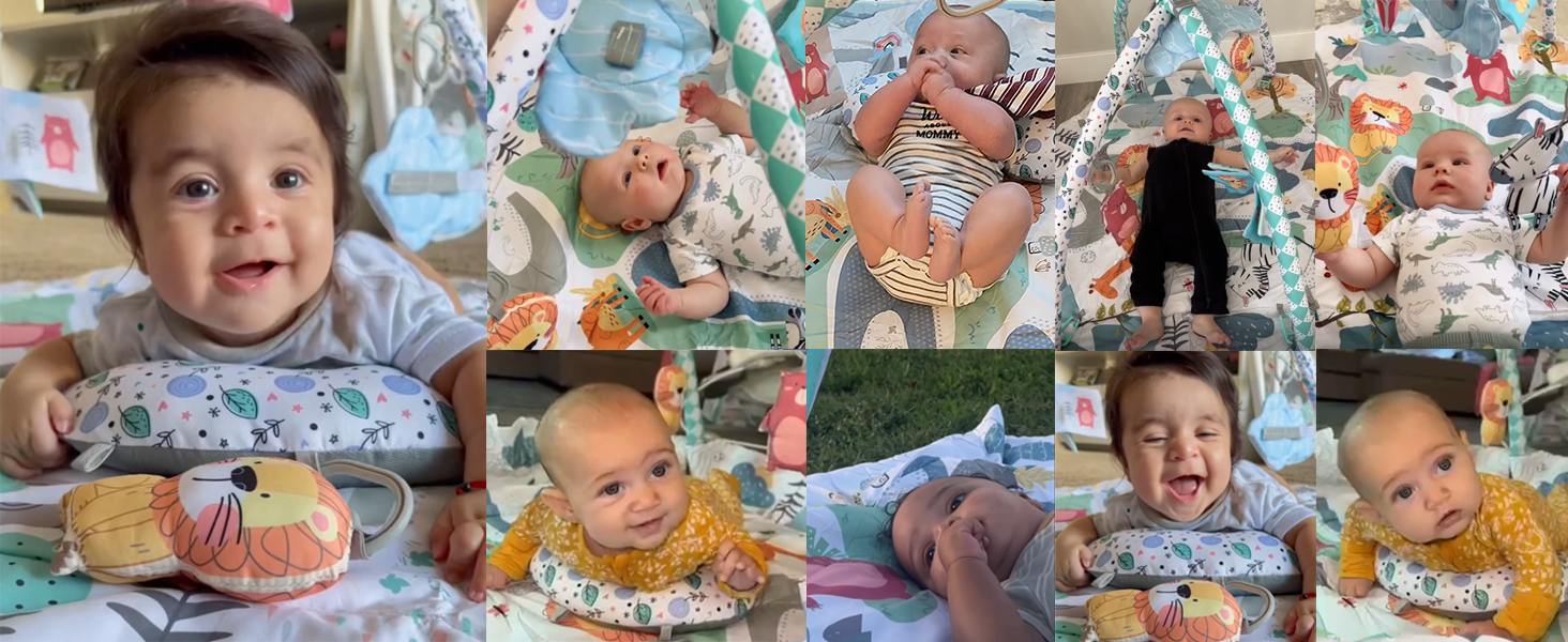 Bellababy Tummy Time Mat, 10in1 Baby Gym Activity Play