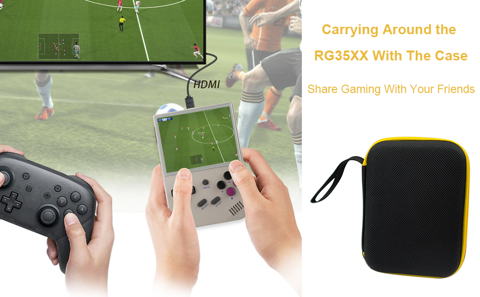 Étui de transport rigide pour console de jeu portable RG35XX