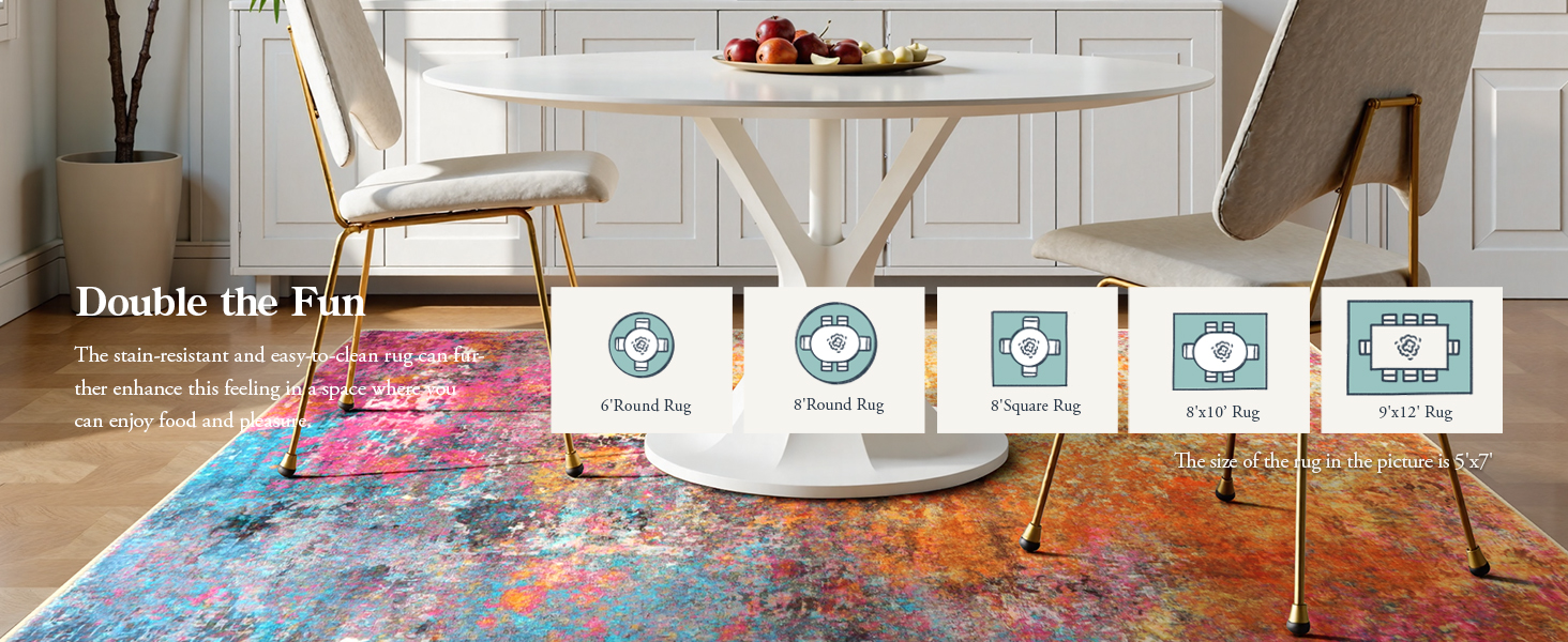 Rugs for Dining Room Under Table