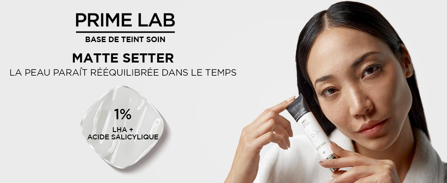 matte setter rééquilibre la peau dans le temps