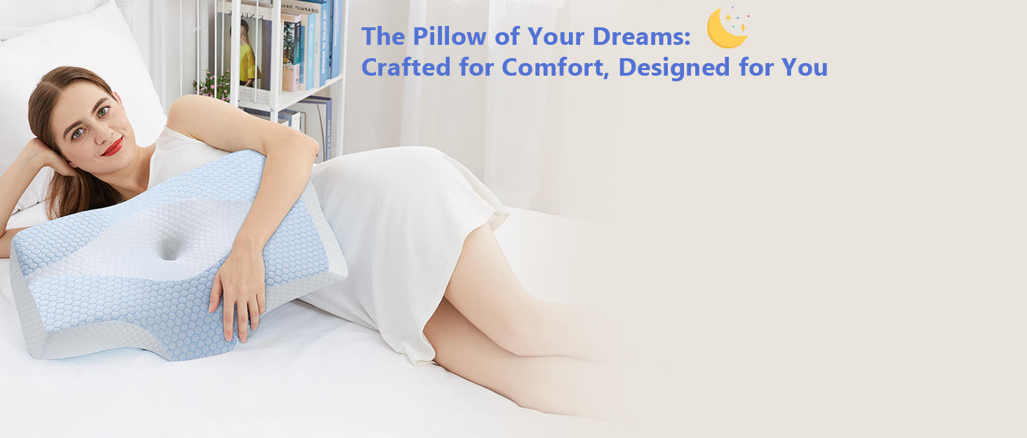 Orthopedic Memory Foam Pillow for Pain Relief
