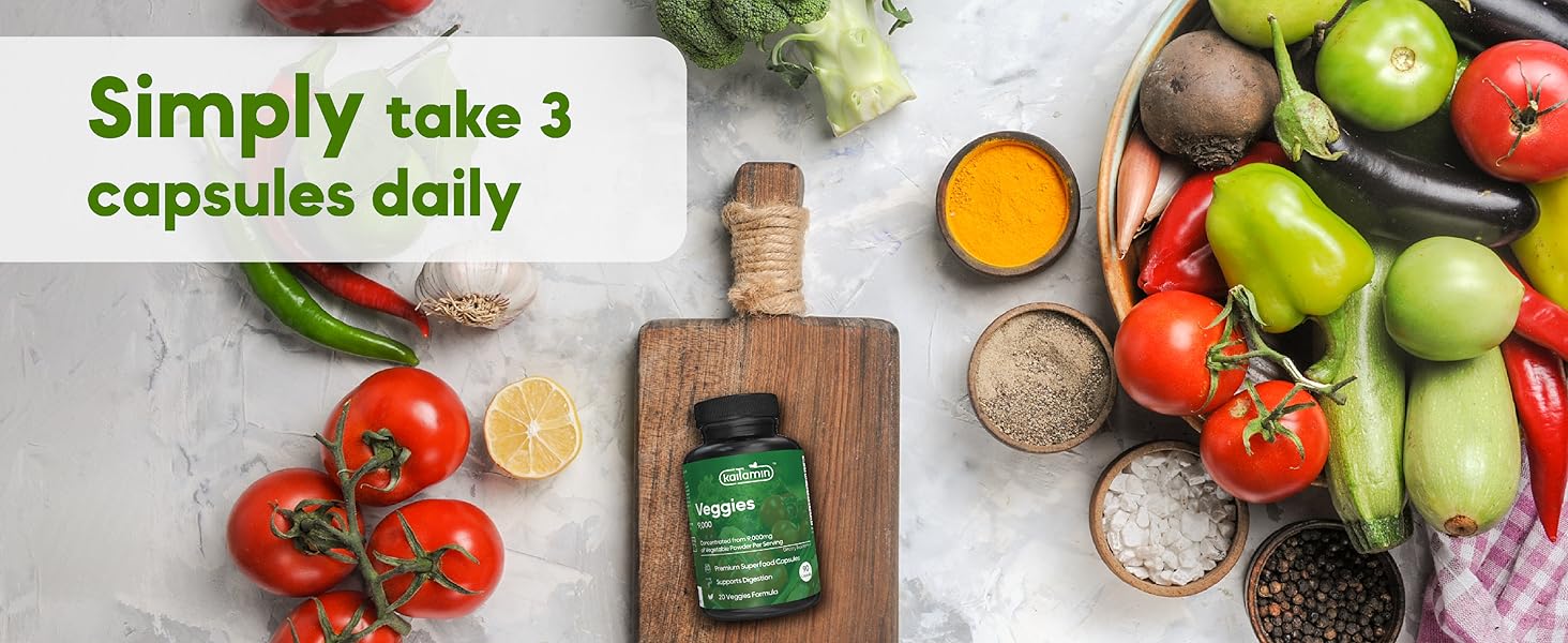 Vegetable Supplement Veggie Supplement Superfood capsules superfood Vegetable capsules veggie