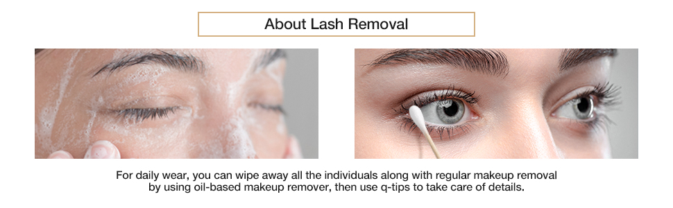 cluster lashes individual lashes