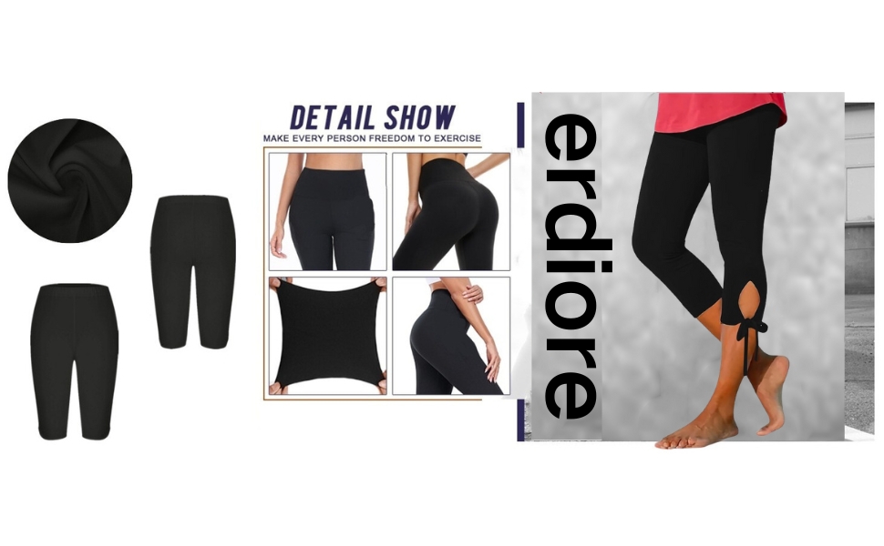 Capri Pants for Women Plus Size Stretch Knee Length Leggings