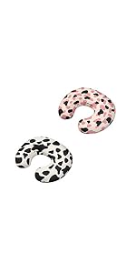 pink and white cowhide