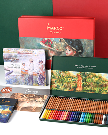 Amazon | Marco お絵かきセット プロ用 61点、24色オイル