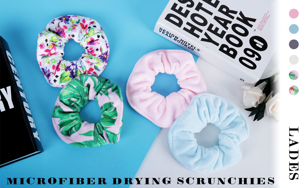 Towel Scrunchie for Drying Hair Microfiber Towel Material , Soft