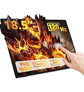 GeeekPi 18.5 inch Portable Monitor 1920x1080 IPS Touchscreen 120HZ 1080P Touch Display with HDMI ...