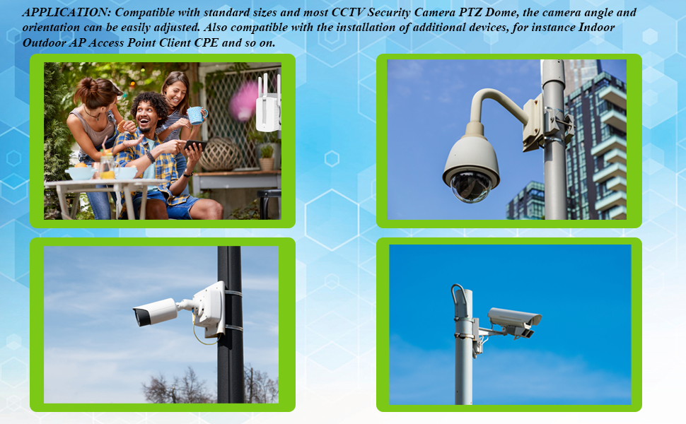 Lighfast Universal Wall Mounting Bracket with 3 Loops