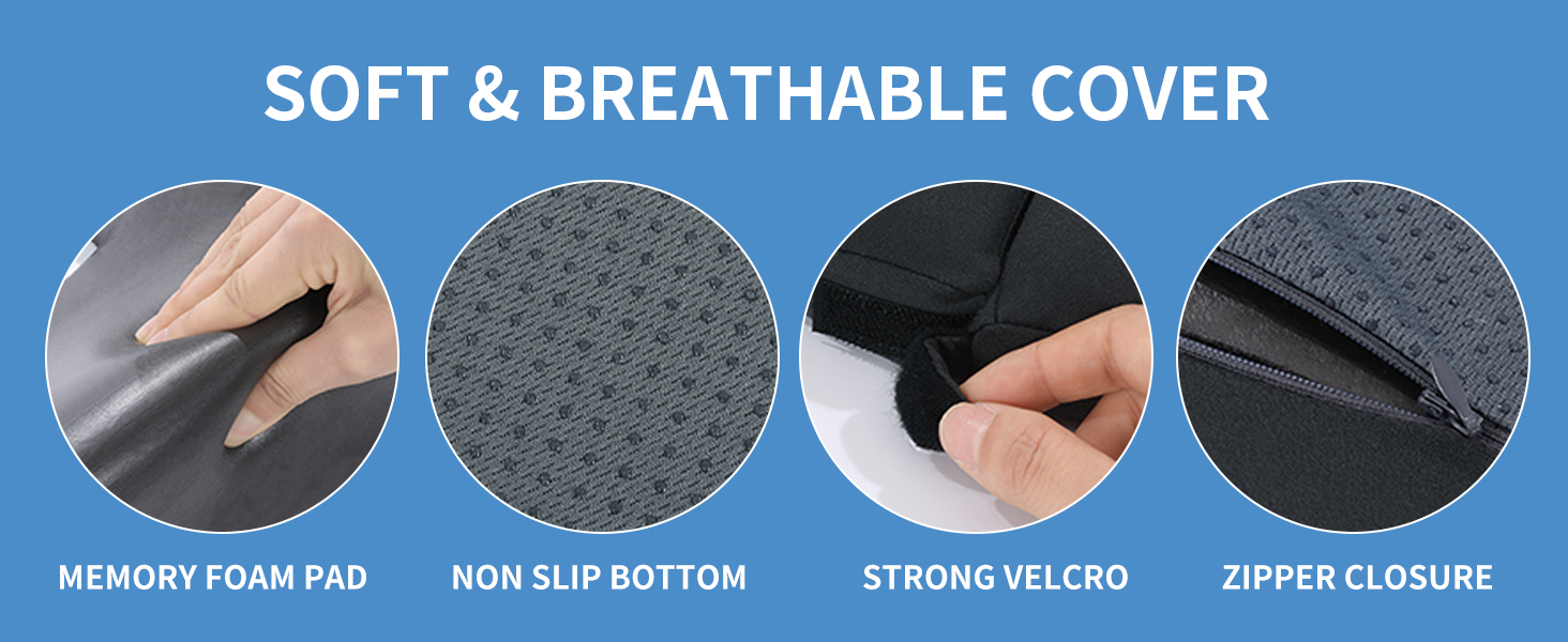 HOMBYS Memory Foam Pressure Relief Cushion for Butt Sore Relief during Sleeping and Sitting (Dark Grey)
| HOMBYS Memory 860b02ef 4380 4b3a 8fef 0eadcae2db23. CR0,0,1464,600 PT0 SX1464 V1