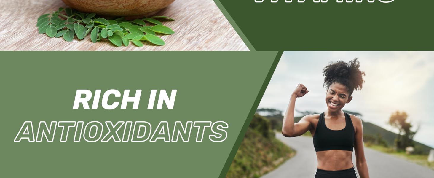 moringa capsules, moringa powder, gut health, protects against aging