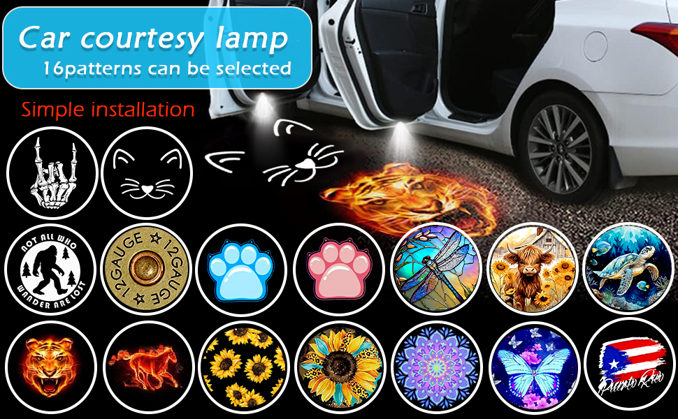 Car Door Lights Logo Projector