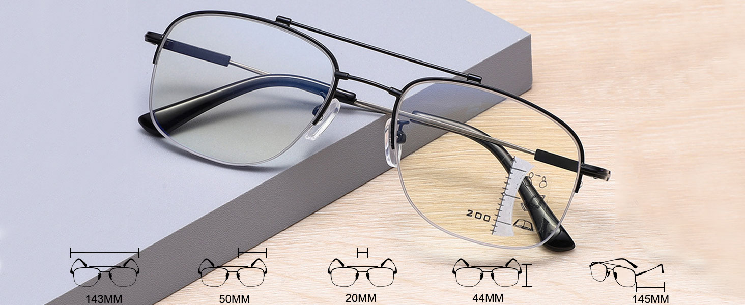 Multifokal Lesebrille Blaulichtfilter Pilot