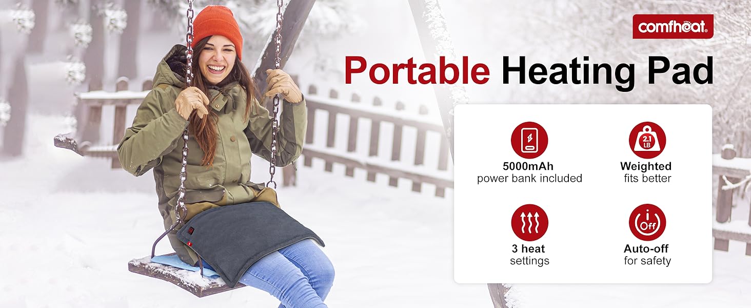 cordless heating pad weighted