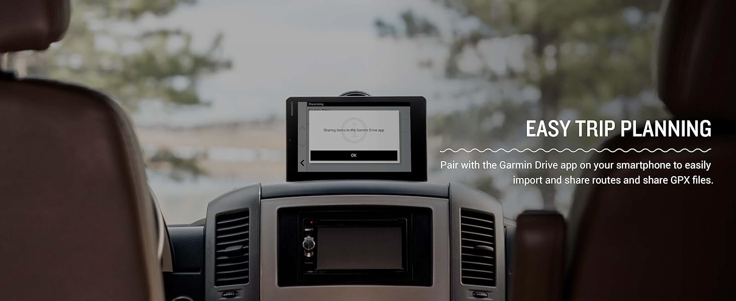 Garmin RV Cam 795, Large, EasytoRead 7” GPS RV Navigator, Builtin