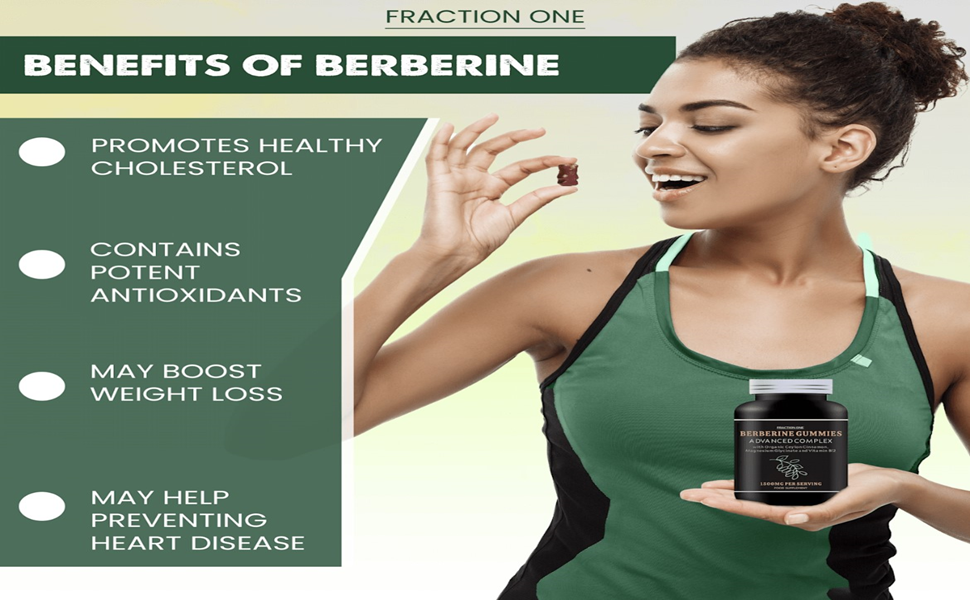 Berberine - Berberine Gummies - Berberine Supplement - 1500mg Berberine - When To Take Berberine Morning Or Night
