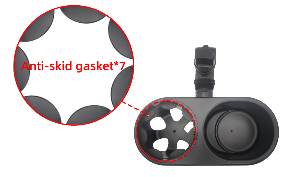 Ivtivfu Pram Cup Holder with Snack Tray, Pushchair Accessories