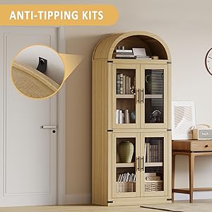 arched bookcase