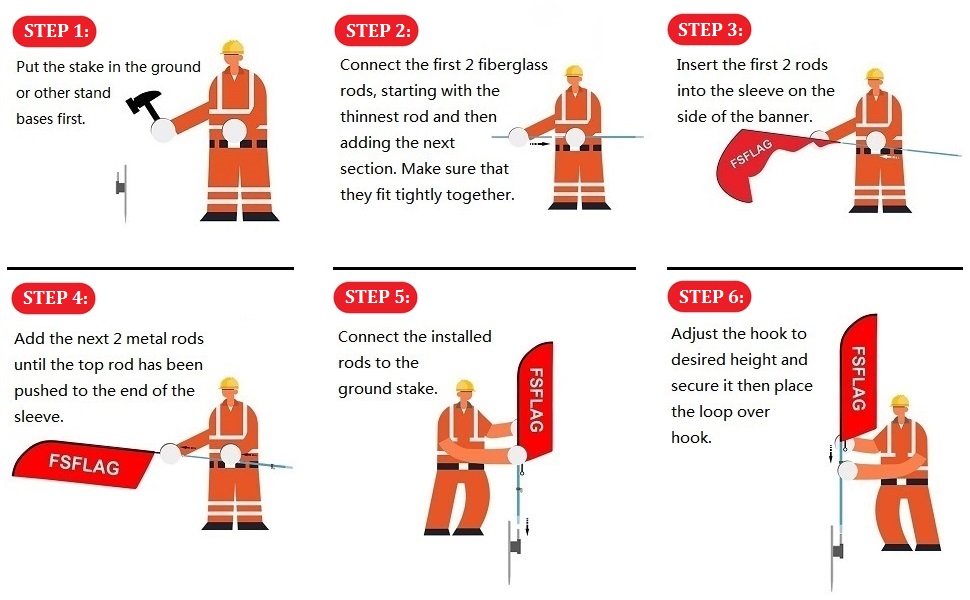 swooper flag hardware