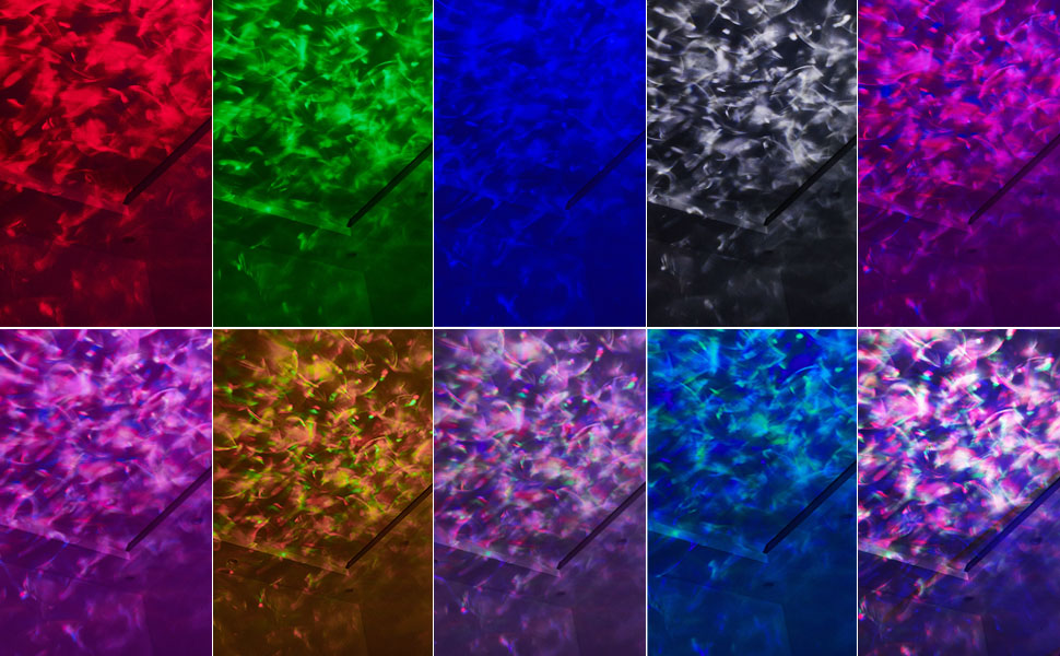 10 Colors of Ocean Waves, Galaxy Projector Planetarium