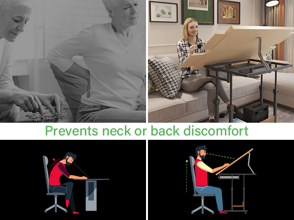 puzzle table with legs